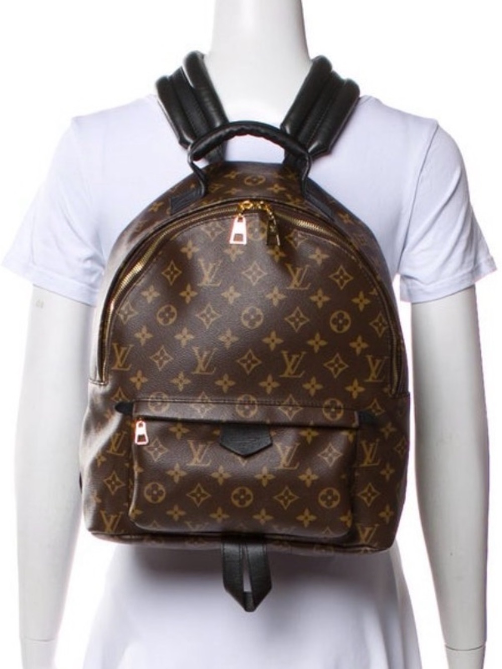 LOUIS VUITTON Monogram Canvas Palm Springs MM Backpack Bag - Picture 3 of 14